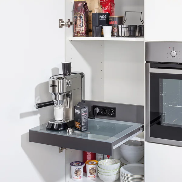 Hochschrank – Hochschrank mit Auszugstablar