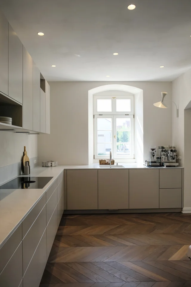 newly built kitchen