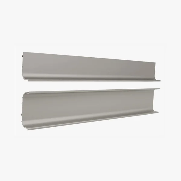 Pebble grey grip ledges for handless kitchen