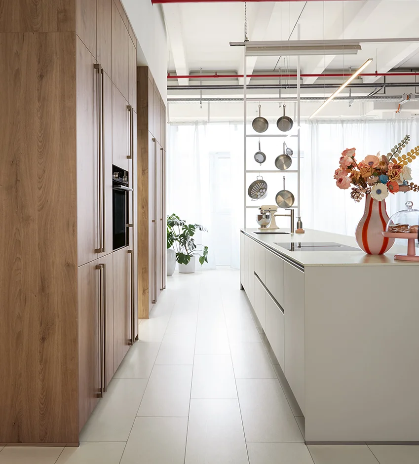 warme Küchenfront